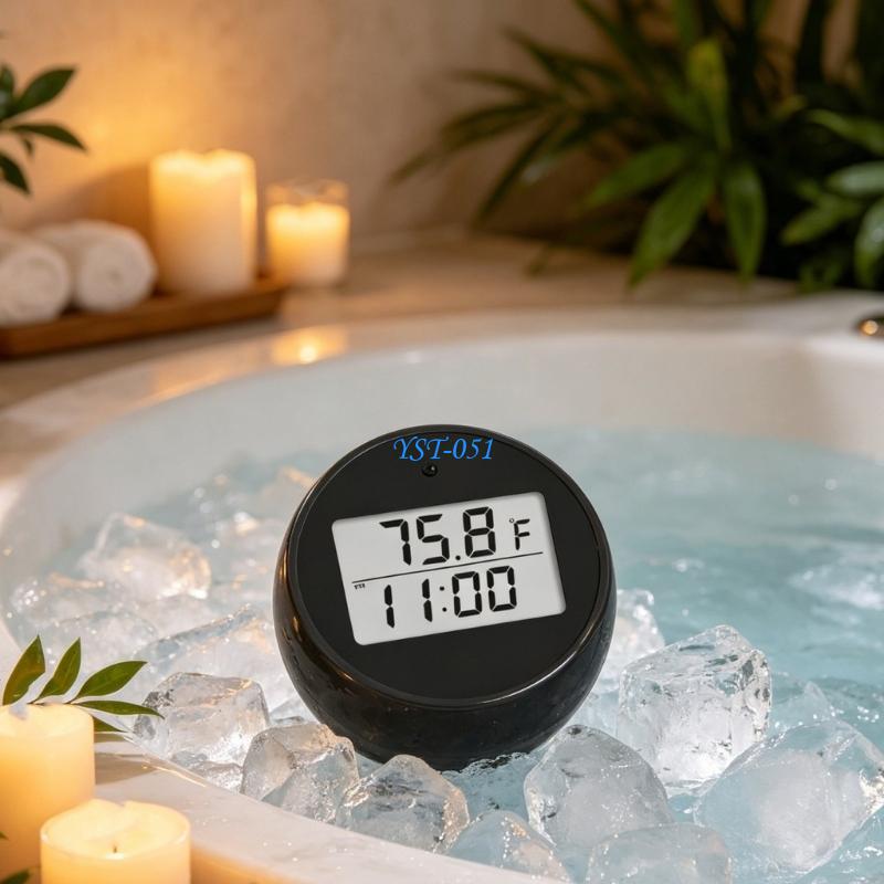E15A Digital Bath Thermometers - Pool Alarm Float ulasan dan harga