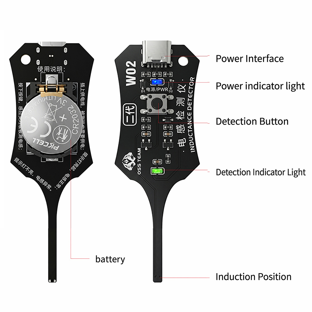 DC 5V Inductance Tester Mother - Co Detector Plug ulasan dan harga
